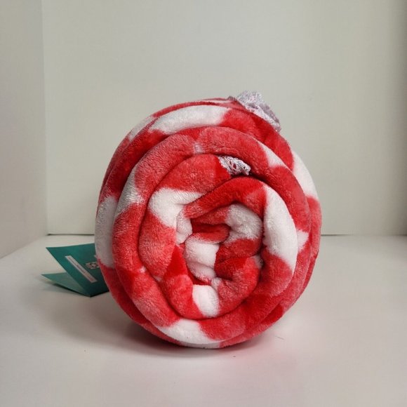 The Pioneer Woman Blanket Velvet Plush Throw Gingham Red Check 72" x 50" New - Picture 14 of 15